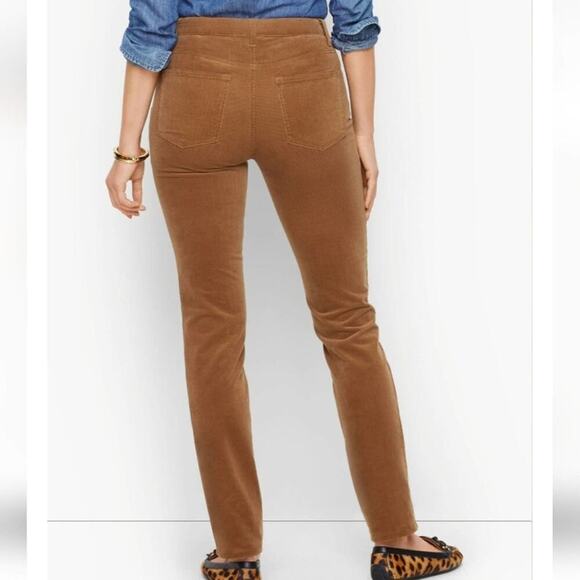 Talbots Rose pink Corduroy High Waist Jeggins Pants Size 16 new! - Picture 5 of 8